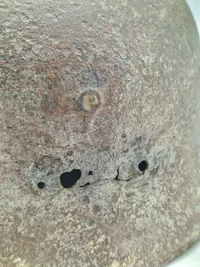 Original tysk hjelm - battlefield relic