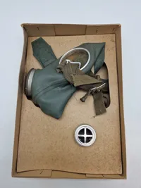 Original tysk Volksgasmaske med kasse - ww2
