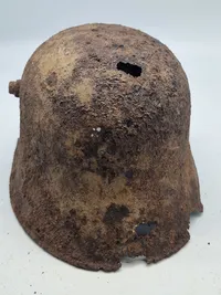 Original tysk ww1 hjelm - battlefield relic