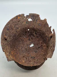 Original tysk ww1 hjelm - battlefield relic