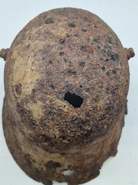 Original tysk ww1 hjelm - battlefield relic