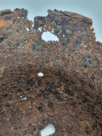 Original tysk ww1 hjelm - battlefield relic