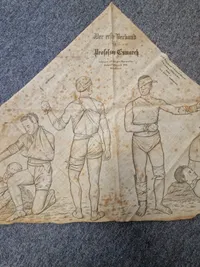 Original tysk ww1 forbinding med instruktion