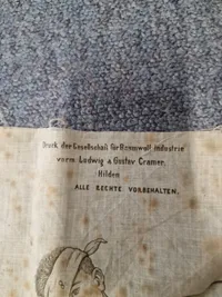 Original tysk ww1 forbinding med instruktion