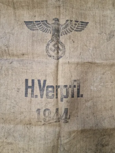 Original tysk forplejningssæk fra 1944