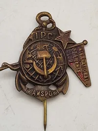 Originalt Sjældent Soviet IPC Transport badge. 1930´s.