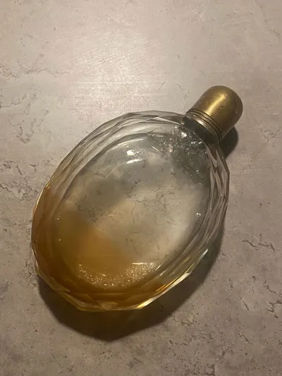 Original lommelærke af facetslebet glas - start 1900 tallet