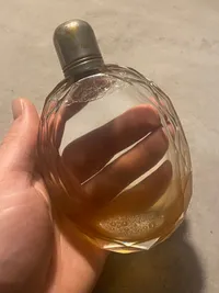 Original lommelærke af facetslebet glas - start 1900 tallet