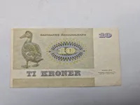 Samling originale danske og svenske pengesedler