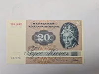 Samling originale danske og svenske pengesedler