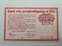 Samling originale danske stats og præmie obligationer