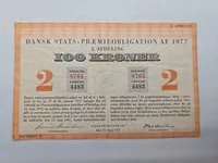 Samling originale danske stats og præmie obligationer
