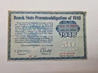 Samling originale danske stats og præmie obligationer