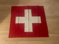Originalt flag fra Schweiz fra perioden omkring ww2