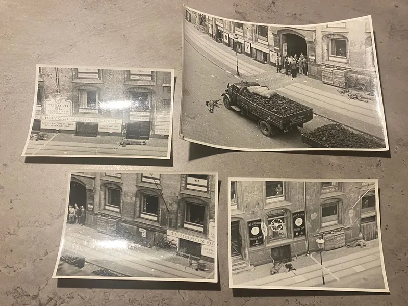 Lot ww2 fotos fra bykampe i København Amaliegade 26  - genoptryk???