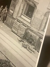 Lot ww2 fotos fra bykampe i København Amaliegade 26  - genoptryk???