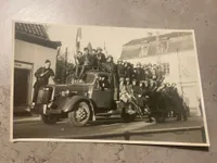 Sjældent originalt foto af den danske modstandsbevægelse (korps Ågesen mm)