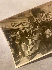 Sjældent originalt foto af den danske modstandsbevægelse (korps Ågesen mm)