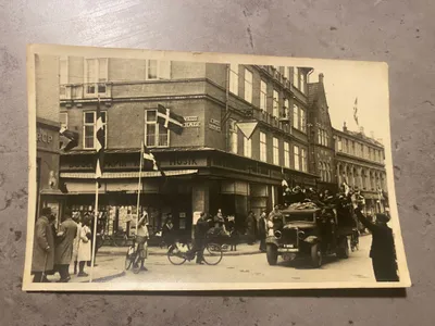 Sjældent originalt foto af den danske modstandsbevægelse (korps Ågesen mm)