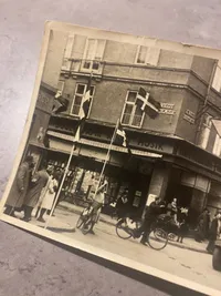 Sjældent originalt foto af den danske modstandsbevægelse (korps Ågesen mm)