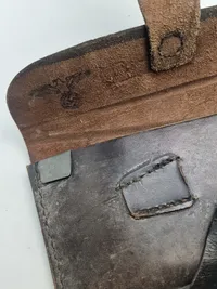Originalt Tysk WW2 pioner øksehylster, godt stemplet