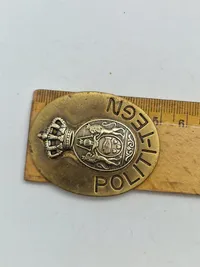 Originalt Tidligt Dansk politi-tegn