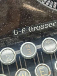 Original Tysk WW2 SS skrive maskine i bakalit, virker