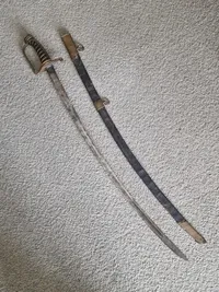 Original Dansk model 1789 officers sabel med sjælden skede