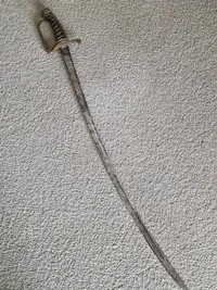 Original Dansk model 1789 officers sabel med sjælden skede