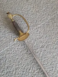Original Dansk model 1837 officers kårde