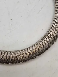 Kinesisk forsølvet armring med drager