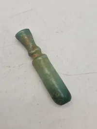 original ROMAN. GLASS UNGUENT BOTTLE. 1ST-2ND CENTURY A.D.