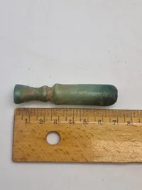 original ROMAN. GLASS UNGUENT BOTTLE. 1ST-2ND CENTURY A.D.