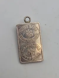 Original sølvbarre - lavet som vedhæng