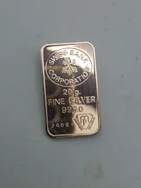Original sølvbarre - 20 gram