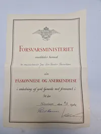 Ekstremt sjældent lot fra dansk underbådsmand, CB,er, minør på Holmen og modstandsmand