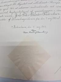 Ekstremt sjældent lot fra dansk underbådsmand, CB,er, minør på Holmen og modstandsmand