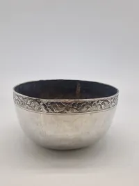 Original Antik  Kinesisk sølv skål 217 gram