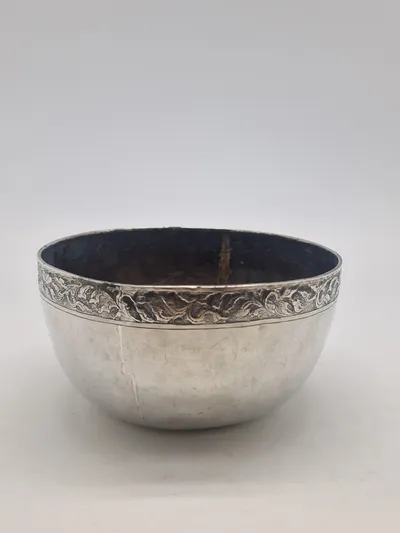 Original Antik  Kinesisk sølv skål 217 gram