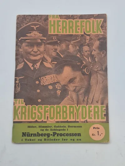 Sjældent originalt hæfte - Fra herrefolk til krigsforbrydere