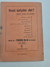 Sjældent originalt hæfte - Fra herrefolk til krigsforbrydere
