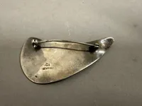 Original stor Dansk broche af sølv