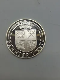 Original mønt - sterlingsølv (20 gram) slaget ved Køge bugt 1710
