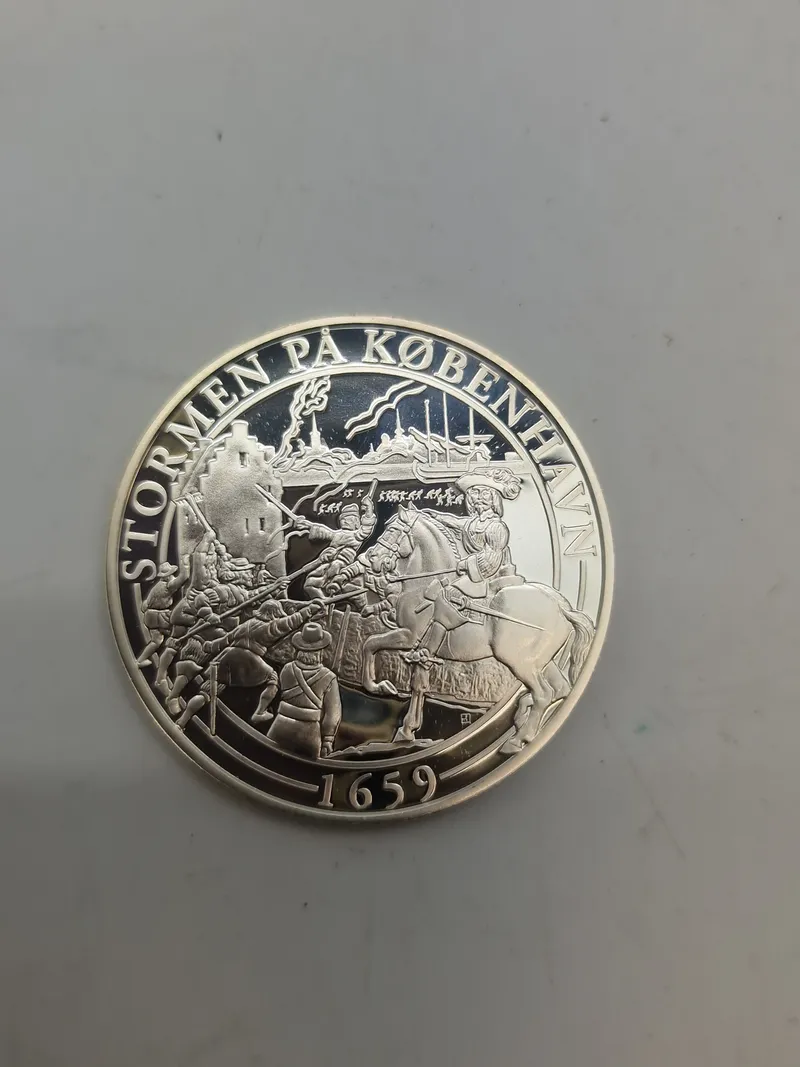 Original mønt - sterlingsølv (20 gram) Stormen på København 1659