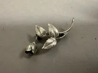 Original Dansk broche af sølv