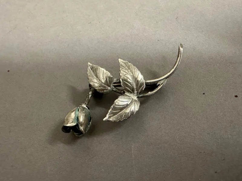Original Dansk broche af sølv