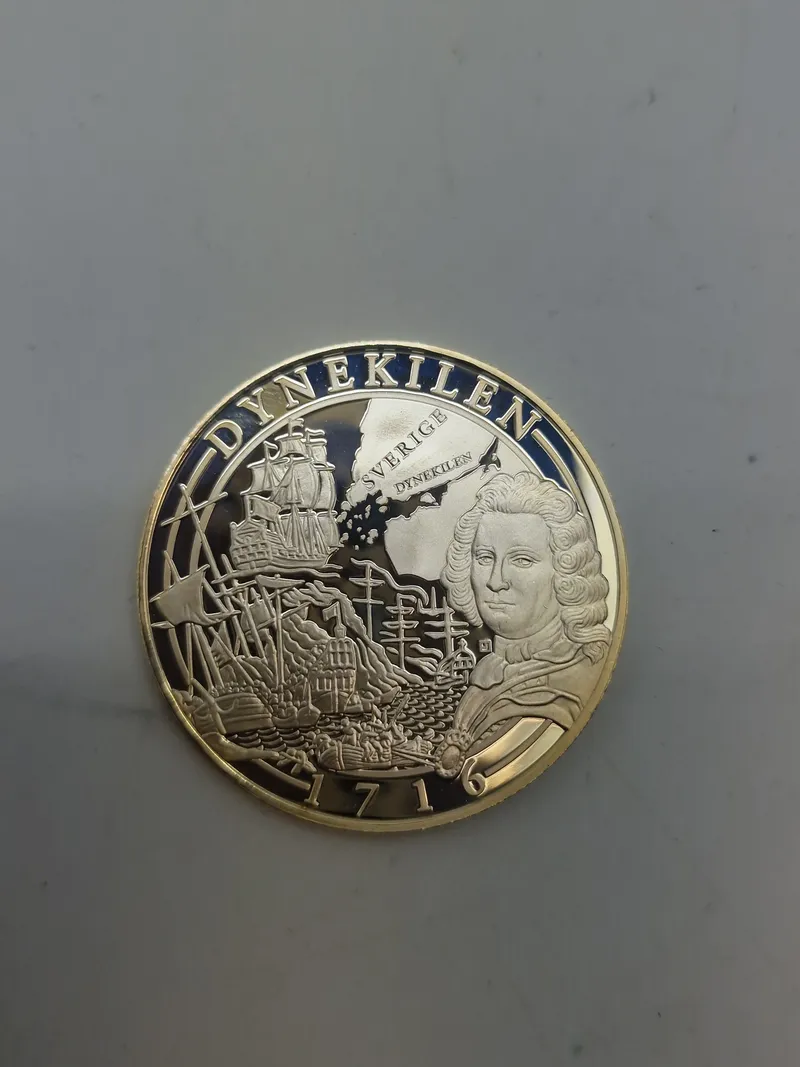 Original mønt - sterlingsølv (20 gram) Dynekilen 1716