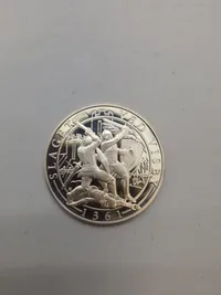 Original mønt - sterlingsølv (20 gram) Slaget ved Visby 1361
