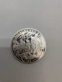 Original mønt - sterlingsølv (20 gram) Slaget ved Rygen 1188
