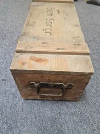 Original tysk kasse til 5 cm sprenggranate